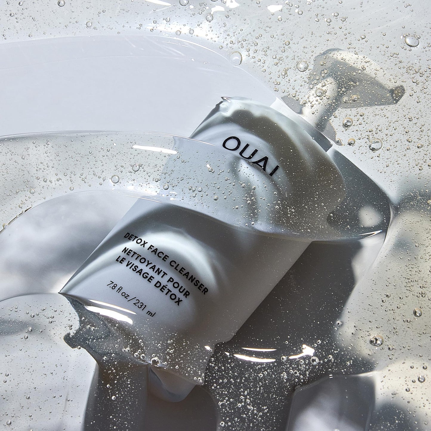 OUAI Detox Facial Cleanser - Deep Cleansing Face Wash with Glycolic Acid, Niacinamide & PHA - Removes Sweat, Dirt & Oil Without Drying - Gentle Face Cleanser for Post-Workout (7.8 Fl Oz) - Maple Wellness Supplements