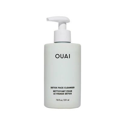 OUAI Detox Facial Cleanser - Deep Cleansing Face Wash with Glycolic Acid, Niacinamide & PHA - Removes Sweat, Dirt & Oil Without Drying - Gentle Face Cleanser for Post-Workout (7.8 Fl Oz) - Maple Wellness Supplements