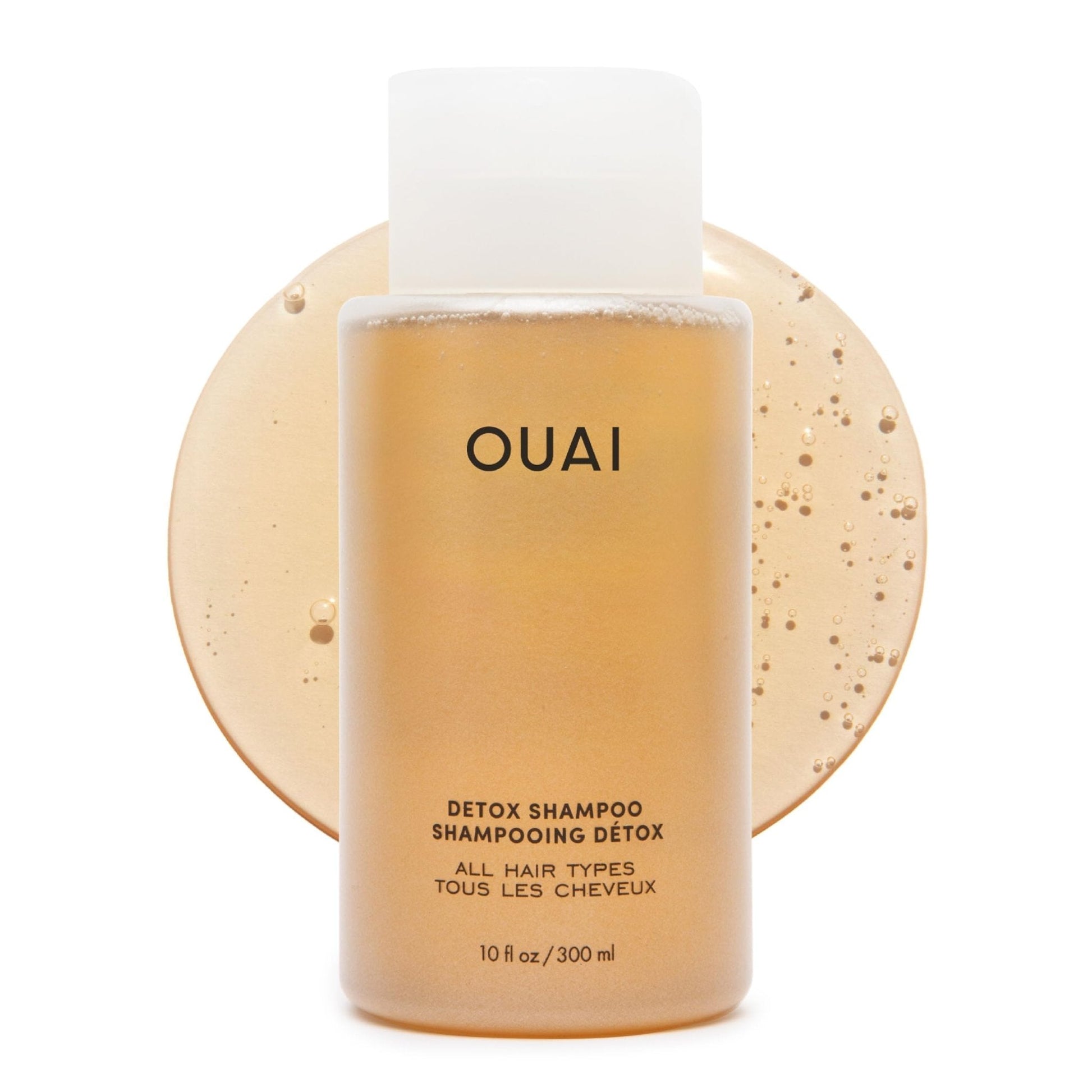 OUAI Detox Shampoo - Clarifying Shampoo for Build Up, Dirt, Oil, Product and Hard Water - Apple Cider Vinegar & Keratin for Clean, Refreshed Hair - Sulfate-Free Hair Care (10 oz) - Maple Wellness Supplements