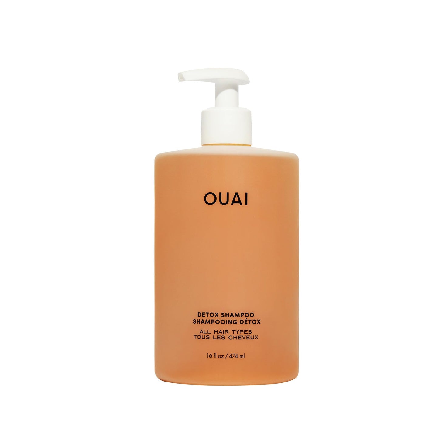 OUAI Detox Shampoo - Clarifying Shampoo for Build Up, Dirt, Oil, Product and Hard Water - Apple Cider Vinegar & Keratin for Clean, Refreshed Hair - Sulfate-Free Hair Care (16 oz) - Maple Wellness Supplements