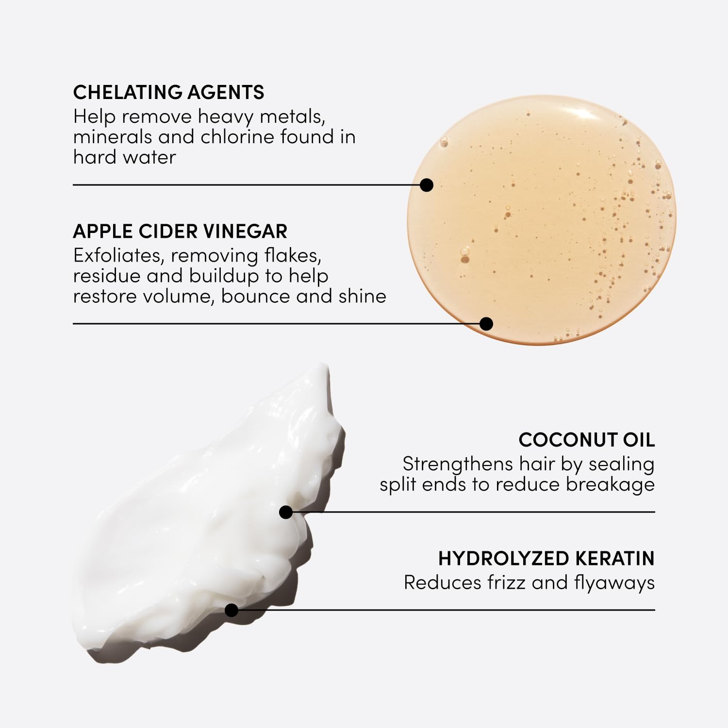 OUAI Detox Shampoo & Medium Hair Conditioner Bundle - Clarifying Shampoo for Build Up, Dirt, Oil, Product and Hard Water & Hydrating Conditioner for Medium Hair (2 Count) - Maple Wellness Supplements