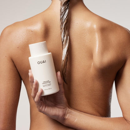 OUAI Fine Hair Conditioner Refill - Volumizing Conditioner Made with Keratin, Biotin and Chia Seed Oil - Adds Softness, Bounce and Volume - Free from Parabens, Sulfates, and Phthalates (32 Oz) - Maple Wellness Supplements