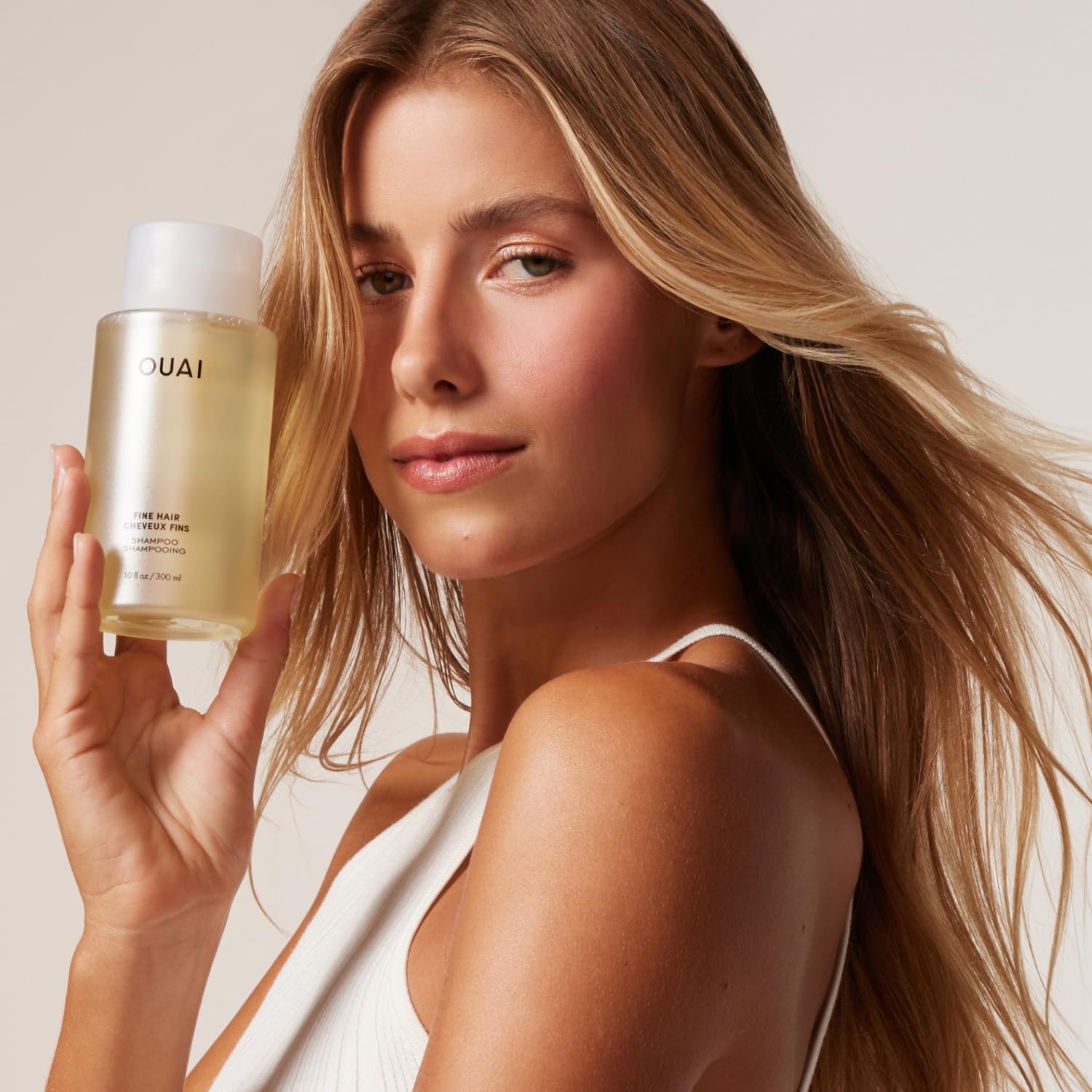 OUAI Fine Hair Shampoo Refill - Volumizing Shampoo for Fine Strands - Made with Biotin, Keratin & Chia Seed Oil - Strengthens, Nourishes & Thickens - Color-Safe & Sulfate Free Hair Care (32 Fl oz) - Maple Wellness Supplements