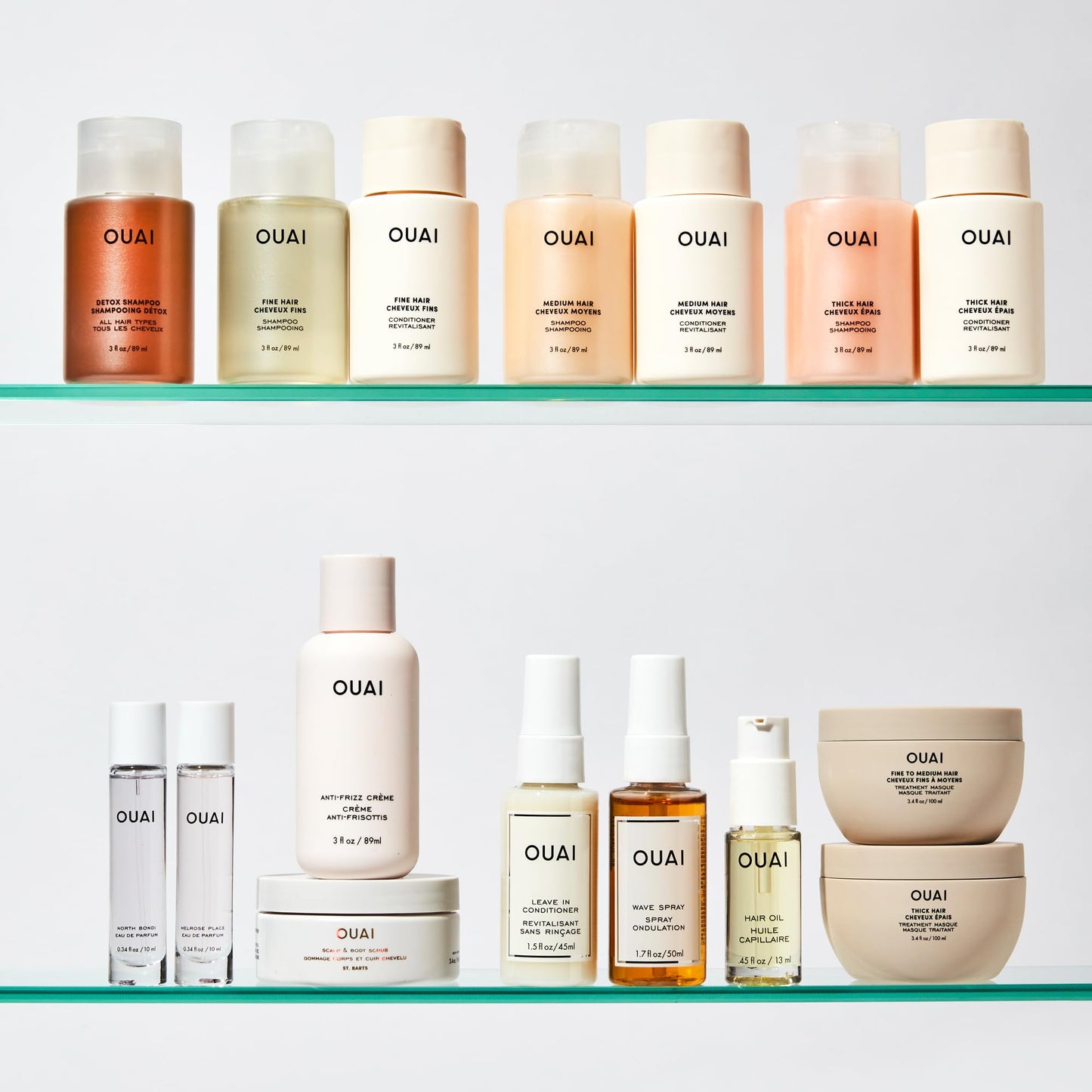 OUAI Fine Shampoo Travel Size - Volumizing Shampoo with Strengthening Keratin, Biotin & Chia Seed Oil for Fine Hair - For Clean, Weightless Body - Paraben, Phthalate & Sulfate Free Hair Care (3 Fl Oz) - Maple Wellness Supplements