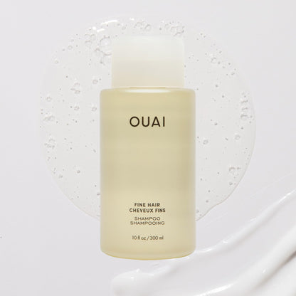 OUAI Fine Shampoo Travel Size - Volumizing Shampoo with Strengthening Keratin, Biotin & Chia Seed Oil for Fine Hair - For Clean, Weightless Body - Paraben, Phthalate & Sulfate Free Hair Care (3 Fl Oz) - Maple Wellness Supplements