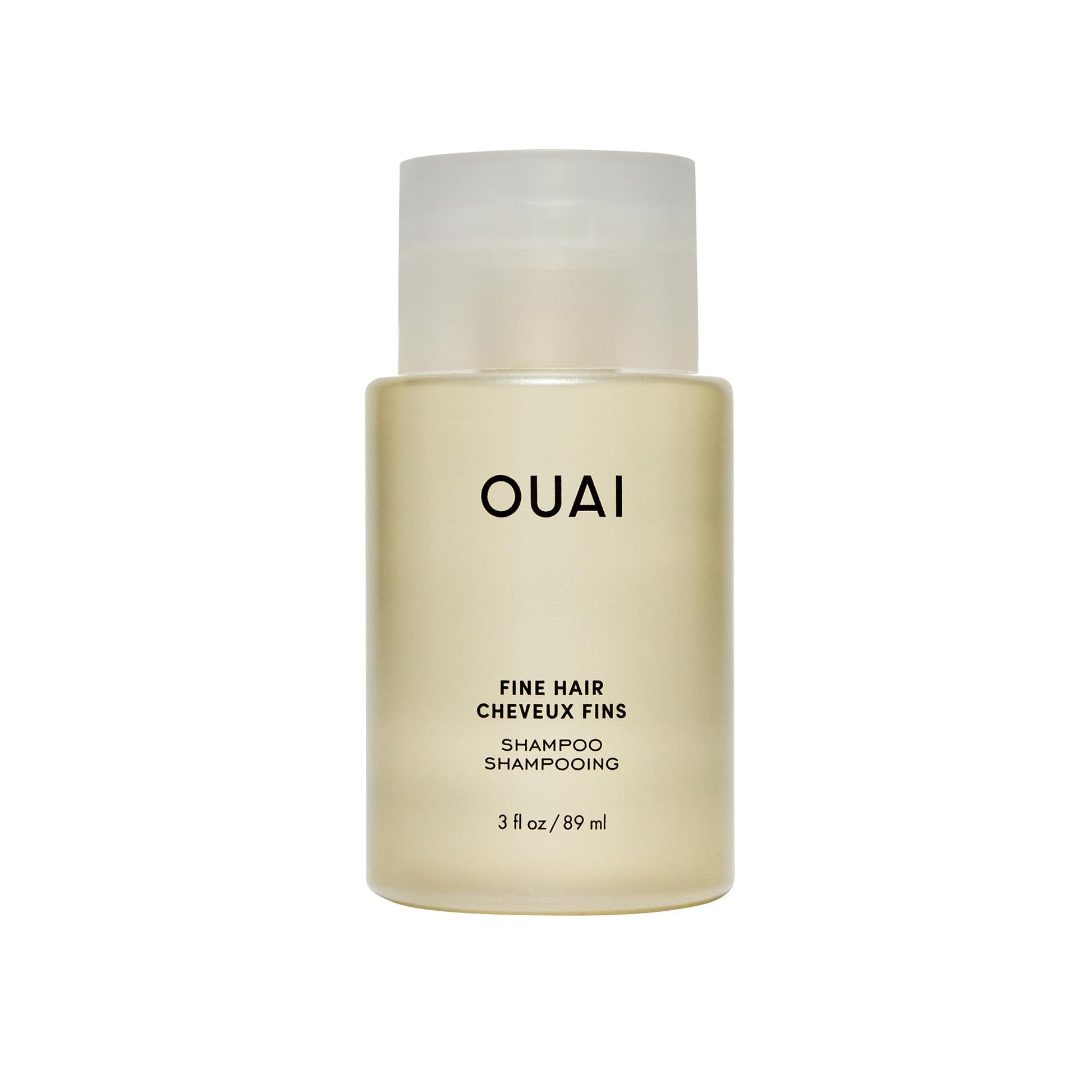 OUAI Fine Shampoo Travel Size - Volumizing Shampoo with Strengthening Keratin, Biotin & Chia Seed Oil for Fine Hair - For Clean, Weightless Body - Paraben, Phthalate & Sulfate Free Hair Care (3 Fl Oz) - Maple Wellness Supplements