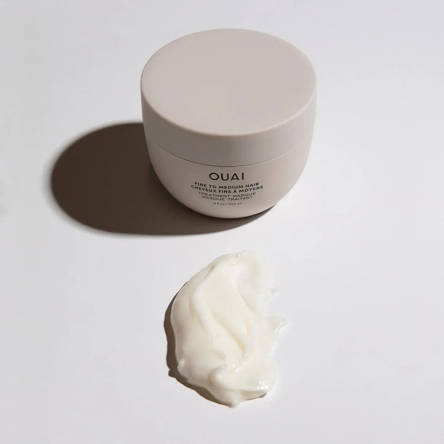 OUAI Fine to Medium Hair Treatment Masque - Mask for Hair Repair, Hydration and Shine - With Shea Butter, Keratin and Panthenol - Paraben, Phthalate and Sulfate Free (3.4 Oz) - Maple Wellness Supplements