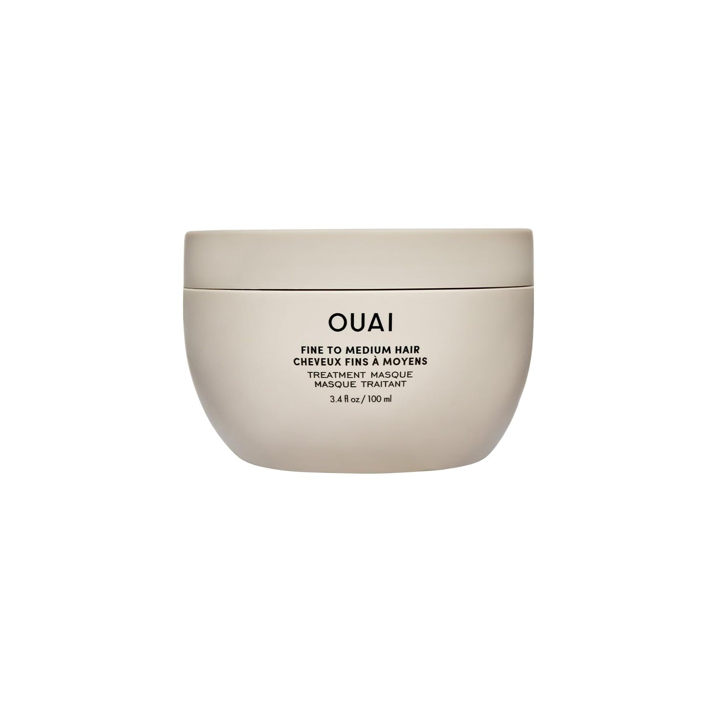 OUAI Fine to Medium Hair Treatment Masque - Mask for Hair Repair, Hydration and Shine - With Shea Butter, Keratin and Panthenol - Paraben, Phthalate and Sulfate Free (3.4 Oz) - Maple Wellness Supplements