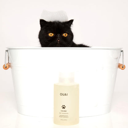 OUAI Fur Bébé Pet Shampoo, Mercer Street Scent - Dog Shampoo and Coat Wash for Hydrating, Cleansing and Adding Shine - Pet Supplies by OUAI (16 Fl Oz) - Maple Wellness Supplements