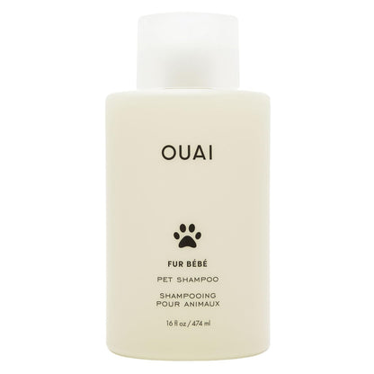 OUAI Fur Bébé Pet Shampoo, Mercer Street Scent - Dog Shampoo and Coat Wash for Hydrating, Cleansing and Adding Shine - Pet Supplies by OUAI (16 Fl Oz) - Maple Wellness Supplements