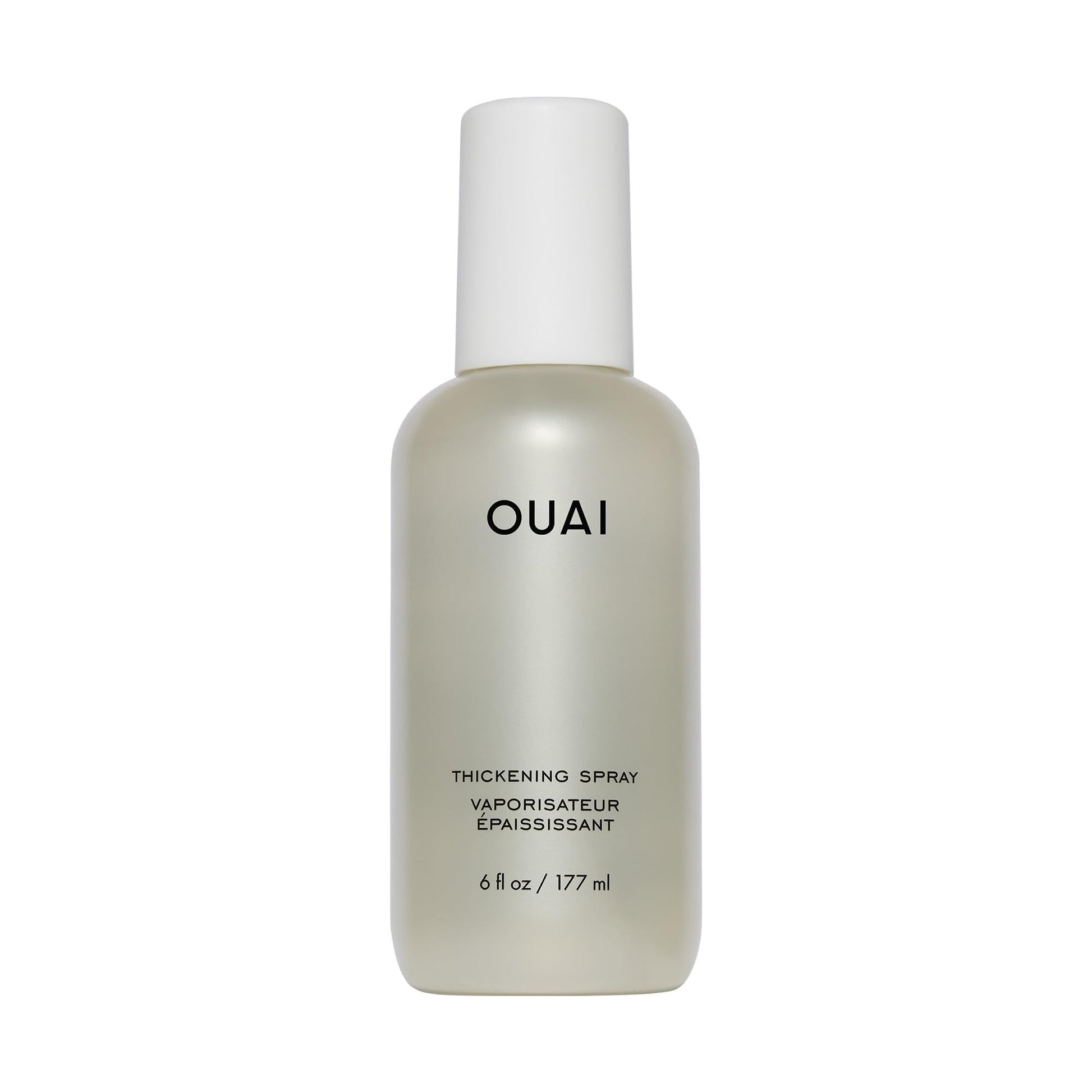 OUAI Hair Thickening Spray - Thickening & Volumizing Spray for Instantly Thicker, Fuller-Looking Hair - Protects, Strengthens & Repairs with Amaranth Peptide & Amino Acids (6 Fl Oz) - Maple Wellness Supplements