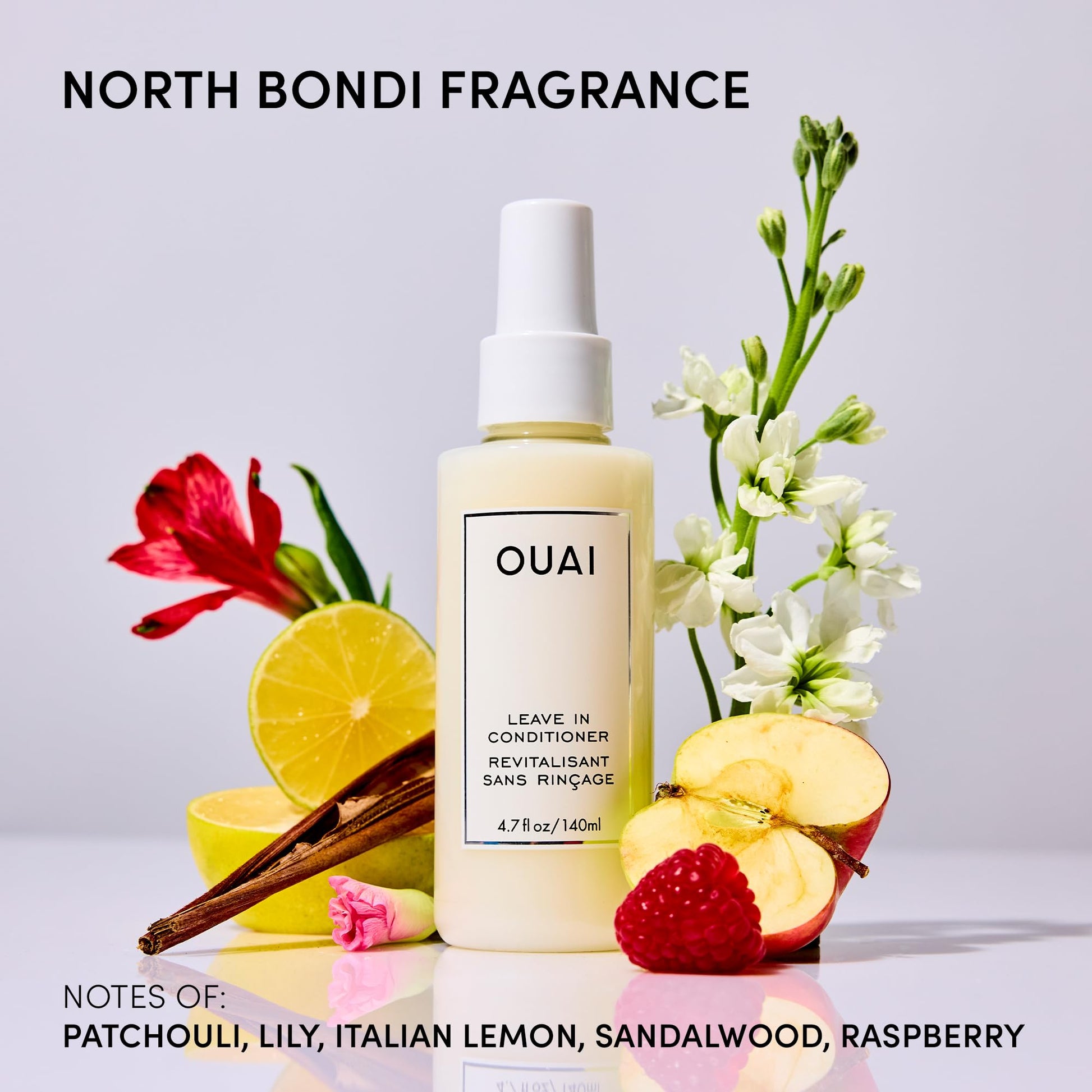 OUAI Leave In Conditioner & Heat Protectant for Hair - Prep Hair for Styling or Use as Detangling Spray to Fight Frizz & Flyaways - No Parabens, Sulfates or Phthalates (4.7 oz) - Maple Wellness Supplements