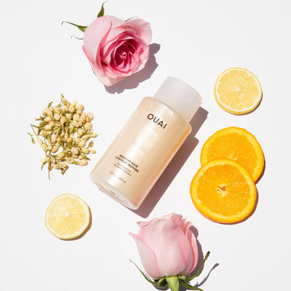 OUAI Medium Shampoo Travel Size - Hydrating Shampoo with Coconut Oil, Babassu, Kumquat Extract & Keratin - Strengthens, Nourishes & Adds Shine - Paraben & Sulfate Free Hair Care Products (3 Oz) - Maple Wellness Supplements