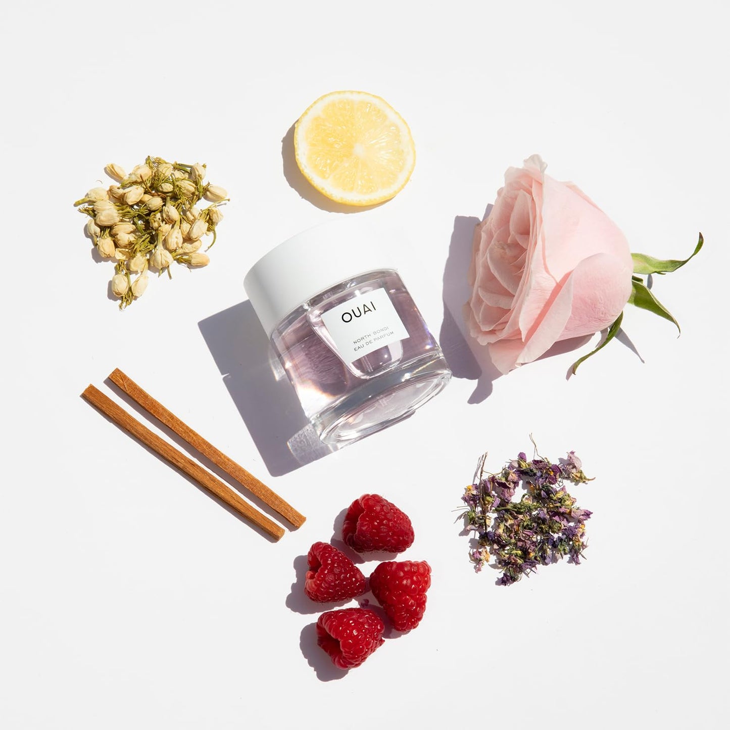 OUAI North Bondi Eau de Parfum - Elegant Womens Perfume for Everyday Wear - Fresh Floral Scent has Notes of Lemon, Jasmine and Bergamot with Delicate Hints of Violet and White Musk (1.7 Oz) - Maple Wellness Supplements
