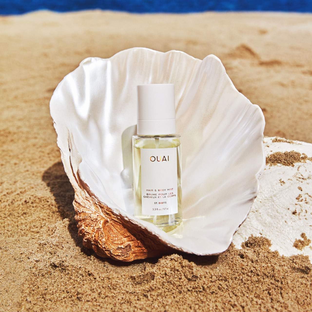 OUAI St. Barts Hair and Body Mist - Tropical-Scented Hair Perfume and Body Spray - Notes of Dragonfruit, Orange Blossom, Tuberose & Musk (3.3 Fl Oz) - Maple Wellness Supplements