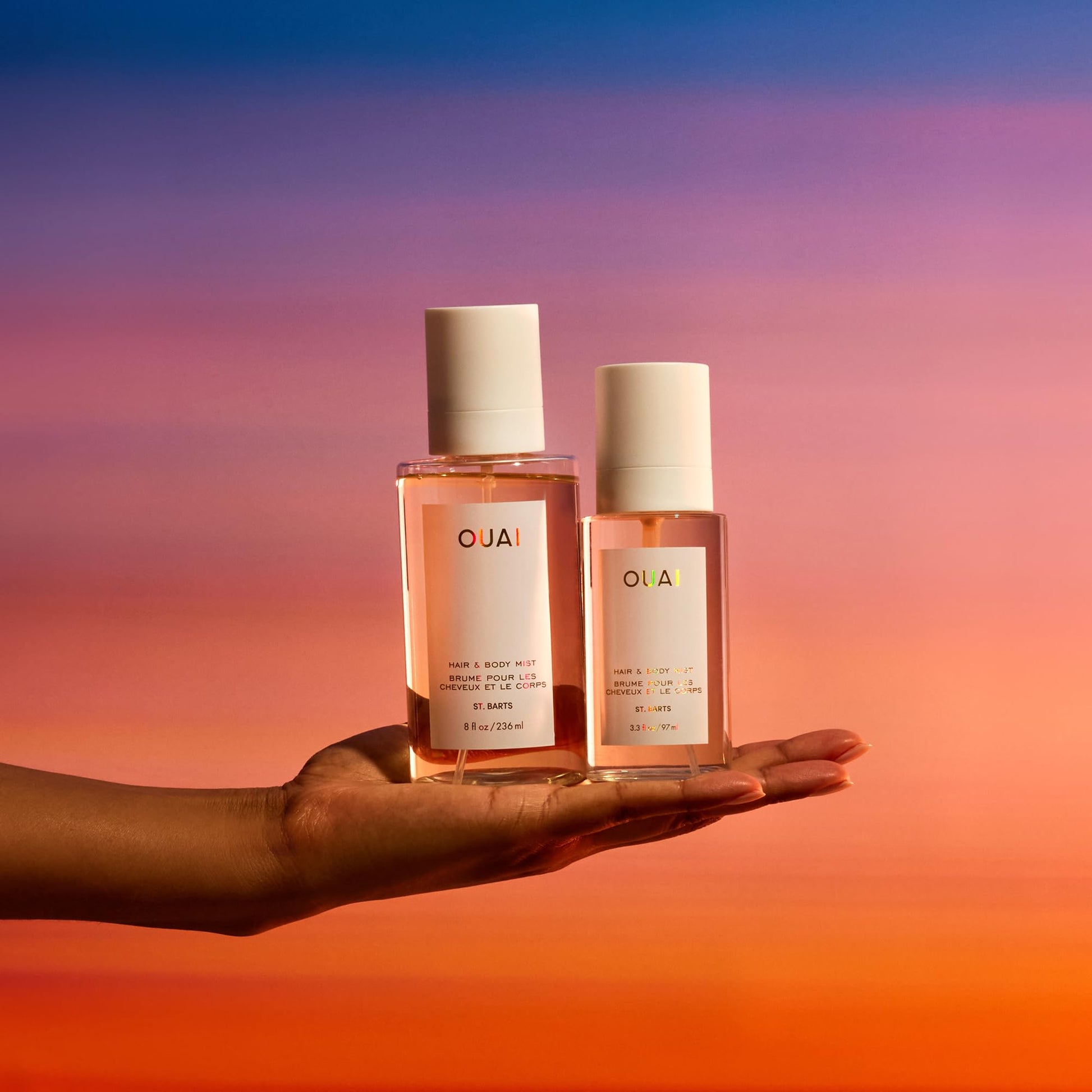 OUAI St. Barts Hair and Body Mist - Tropical-Scented Hair Perfume and Body Spray - Notes of Dragonfruit, Orange Blossom, Tuberose & Musk (8 Fl Oz) - Maple Wellness Supplements
