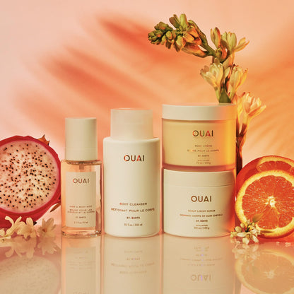 OUAI St. Barts Hair and Body Mist - Tropical-Scented Hair Perfume and Body Spray - Notes of Dragonfruit, Orange Blossom, Tuberose & Musk (8 Fl Oz) - Maple Wellness Supplements