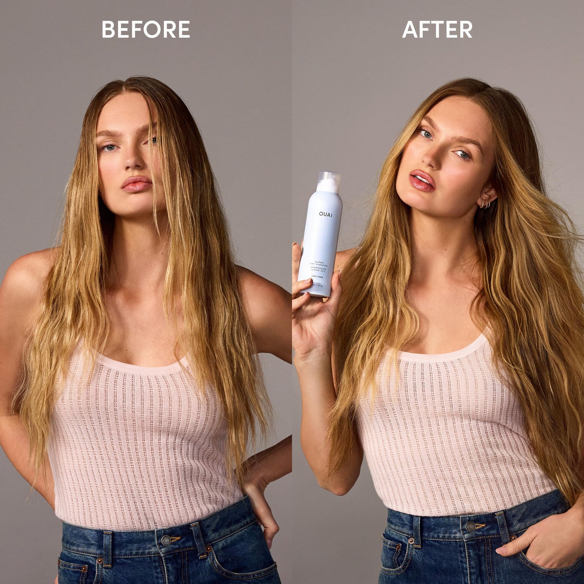 OUAI Super Dry Shampoo - Volumizing Dry Shampoo - Absorbs Oil, Dirt & Sweat - Blends Seamlessly into Hair with Zero Residue & Enriched with a Long-Lasting Scent - Cape Town (4.5 oz) - Maple Wellness Supplements