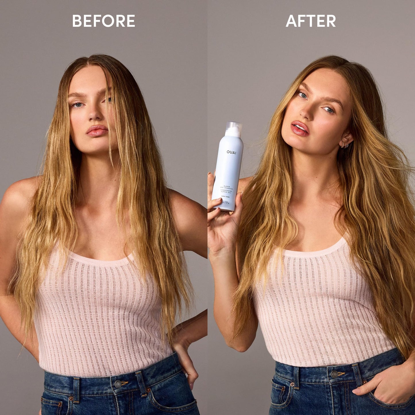 OUAI Super Travel Size Dry Shampoo - Volumizing Dry Shampoo - Absorbs Oil, Dirt & Sweat - Blends Seamlessly into Hair with Zero Residue & Enriched with a Long-Lasting Scent - Cape Town (2 oz) - Maple Wellness Supplements