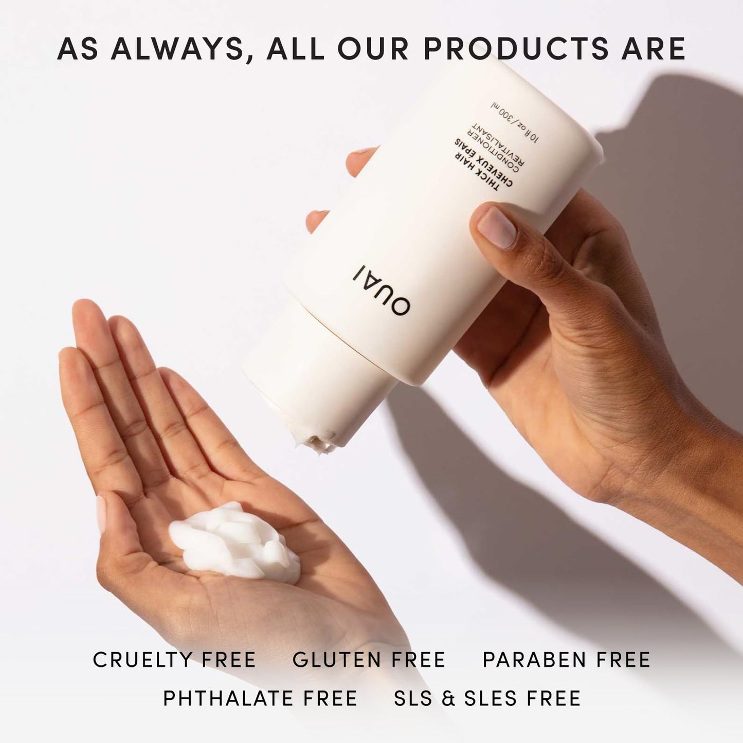 OUAI Thick Hair Conditioner Refill - Moisturizing Conditioner for Dry, Frizzy Hair - Keratin, Marshmallow Root, Shea Butter and Avocado Oil - Paraben, Phthalate & Sulfate Free (32 Oz) - Maple Wellness Supplements