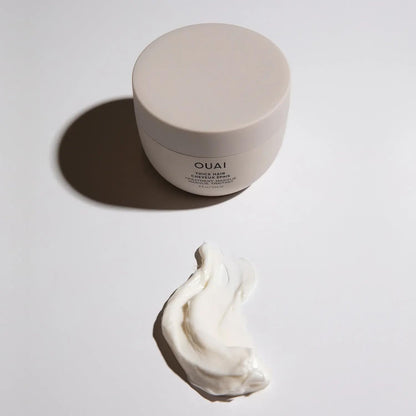OUAI Thick Hair Mask - Treatment Masque with Almond Oil, Olive Oil, & Hydrolyzed Keratin to Restore Damaged Hair - Phthalate & Paraben Free Masque (3.4 Oz) - Maple Wellness Supplements