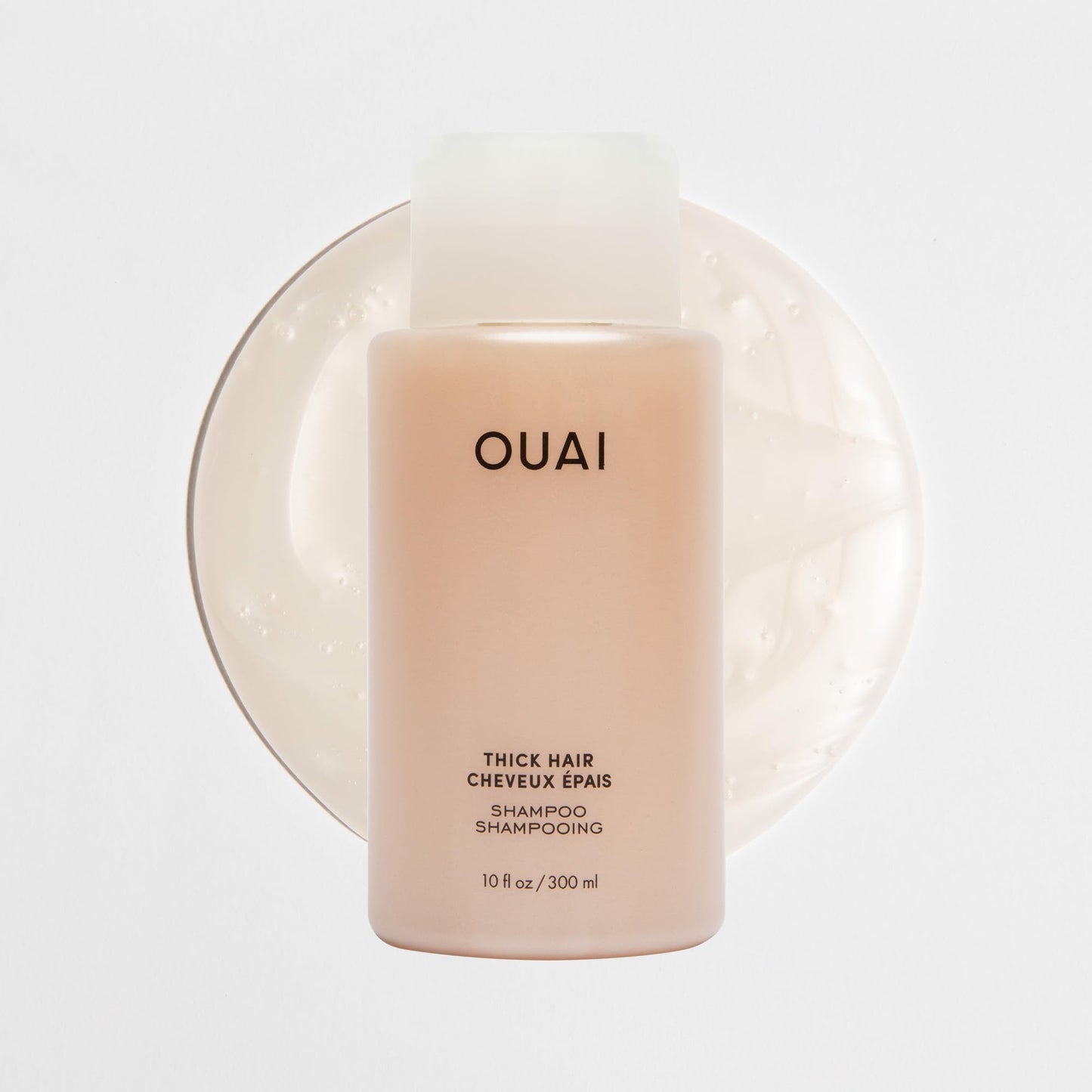OUAI Thick Shampoo Travel Size - Moisturizing Shampoo with Keratin, Marshmallow Root, Shea Butter, Avocado Oil for Thick Hair - Strengthens & Hydrates - Paraben & Sulfate Free (3 Fl Oz) - Maple Wellness Supplements