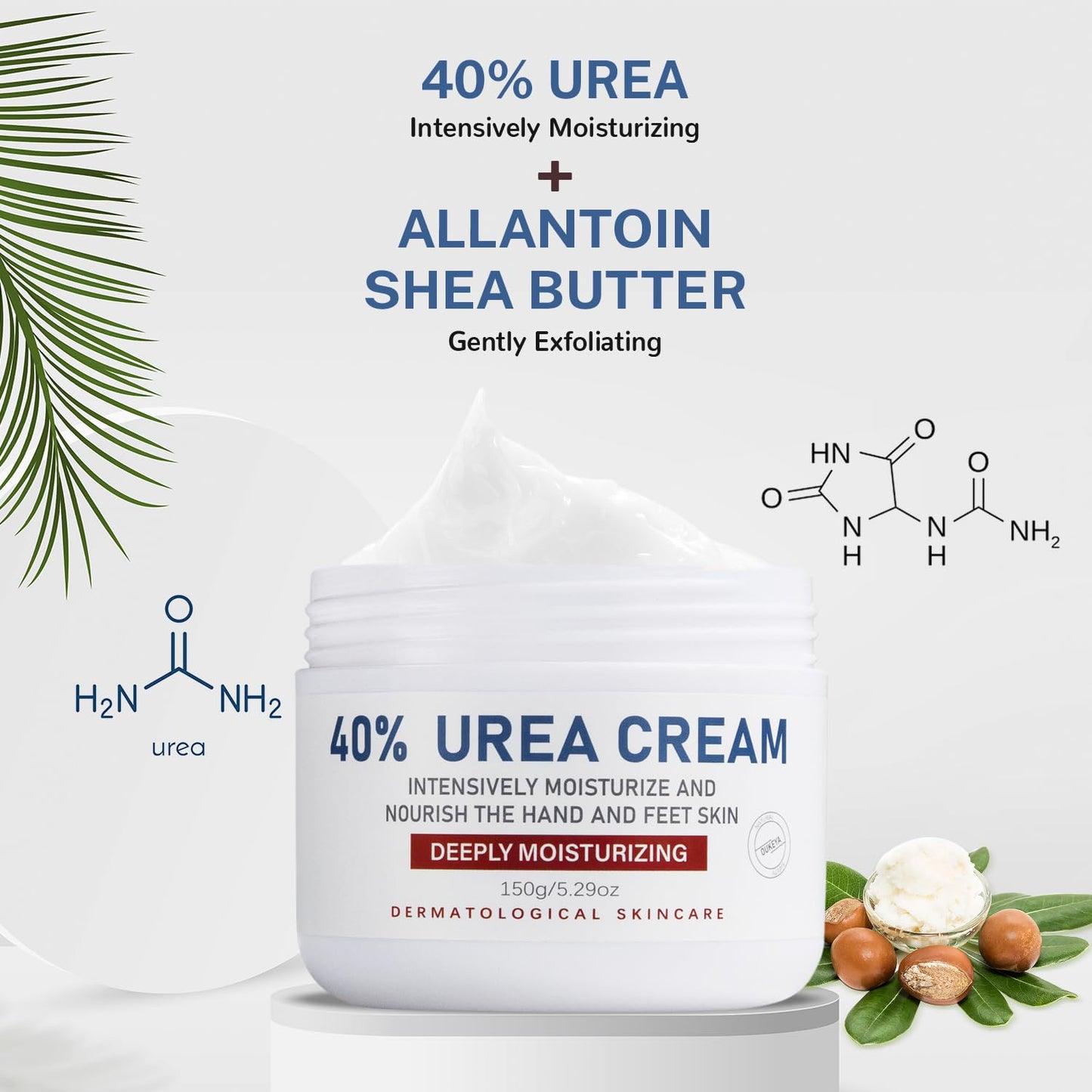 OUKEYA Urea Cream 40 Percent,Foot & Hand Cream for Dry Cracked,Urea Lotion for Feet Maximum Strength - Maple Wellness Supplements