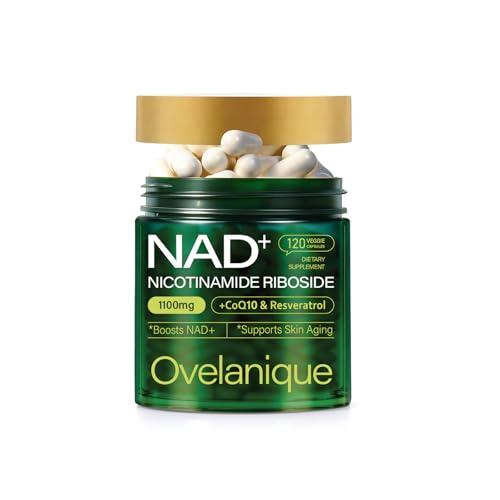 Ovelanique NAD Supplement with Nicotinamide Riboside & Resveratrol |NMNH Supplement Alternative| NAD+ Complex with Quercetin Phytosome & CoQ10 | Liposomal Delivery,120 Capsules(Packaging May Vary) - Maple Wellness Supplements