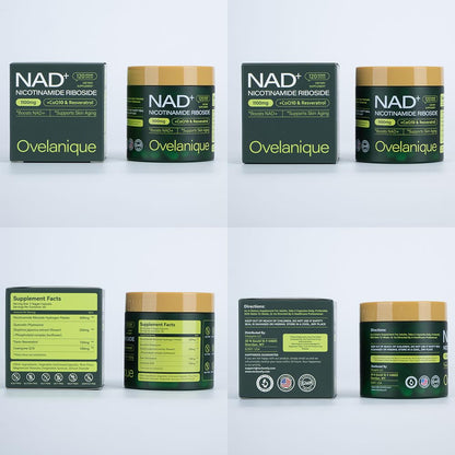 Ovelanique NAD Supplement with Nicotinamide Riboside & Resveratrol |NMNH Supplement Alternative| NAD+ Complex with Quercetin Phytosome & CoQ10 | Liposomal Delivery,120 Capsules(Packaging May Vary) - Maple Wellness Supplements