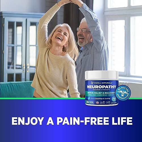 OWELL NATURALS Neuropathy Nerve Relief Cream - Maximum Strength Relief Cream for - Maple Wellness Supplements