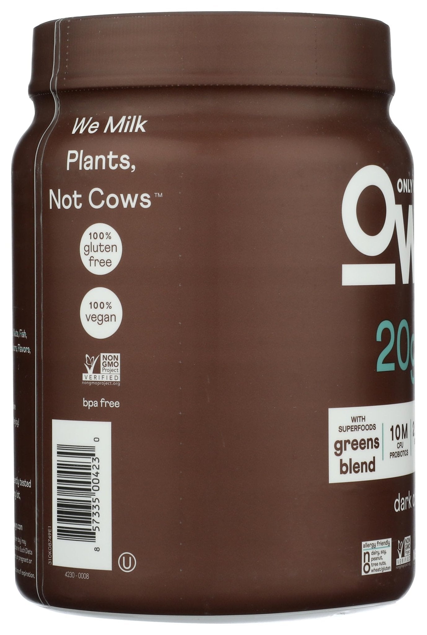OWYN Only What You Need Plant-Based Protein Powder, Dark Chocolate, 1.17 lbs - Maple Wellness Supplements