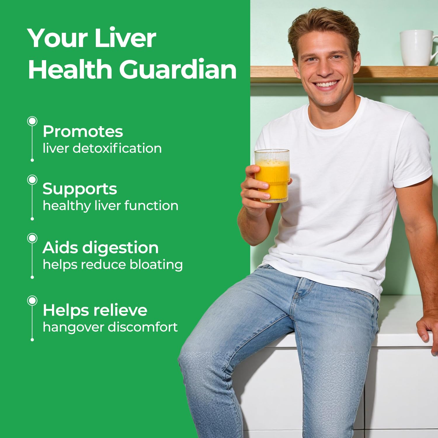 OxyEnergy Liver Cleanse Detox & Repair, Organic Milk Thistle Liver Detox Supplement with Turmeric, Giner, Dandelion, Support Liver Health & Digestion, - Maple Wellness Supplements