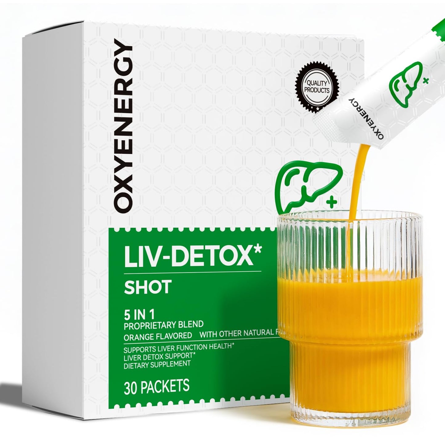 OxyEnergy Liver Cleanse Detox & Repair, Organic Milk Thistle Liver Detox Supplement with Turmeric, Giner, Dandelion, Support Liver Health & Digestion, - Maple Wellness Supplements