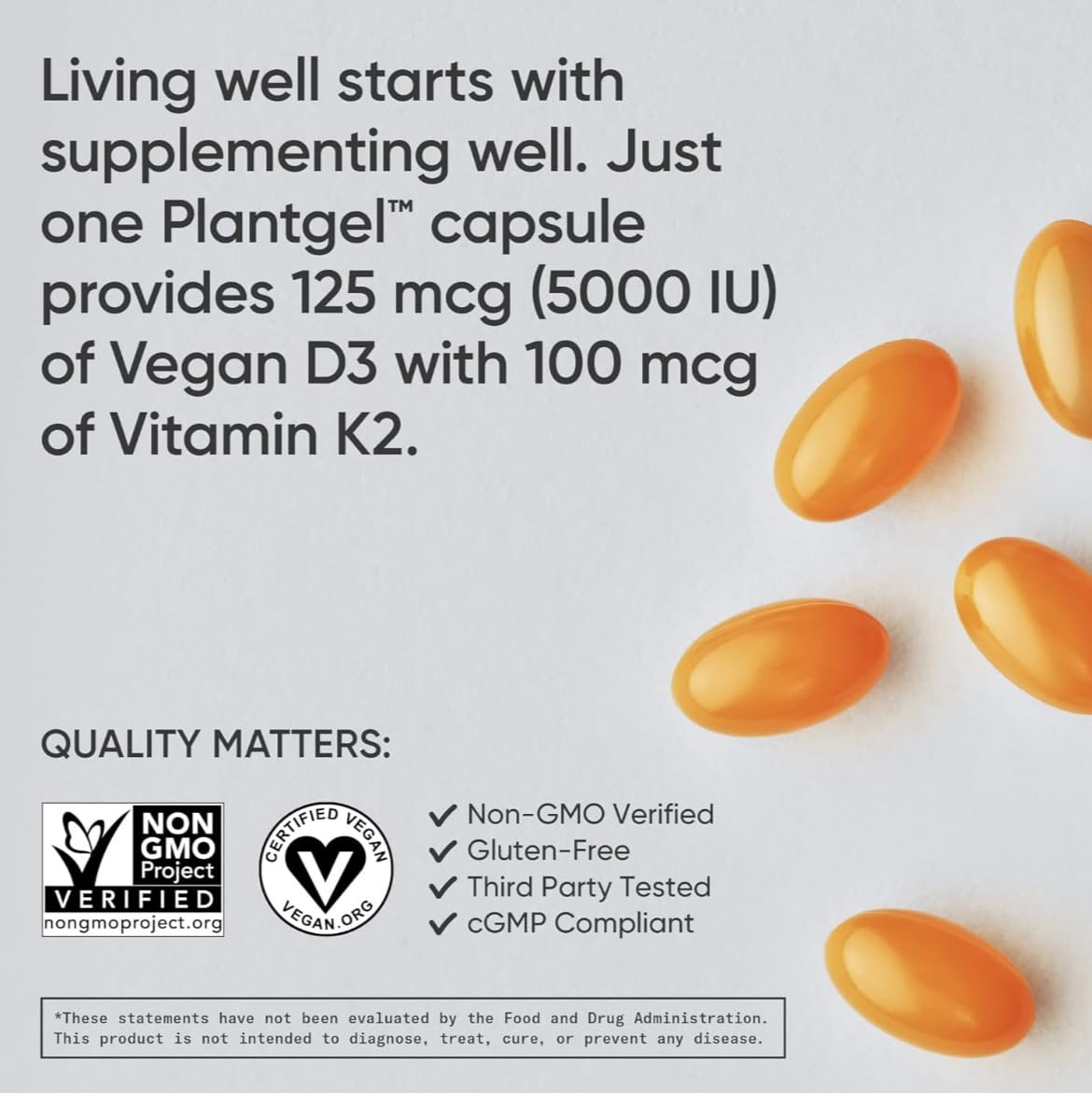 (Pack of 1) 160 Vegan Certified, Non GMO Liquid Softgels rozzunSports Research Vitamin - Maple Wellness Supplements