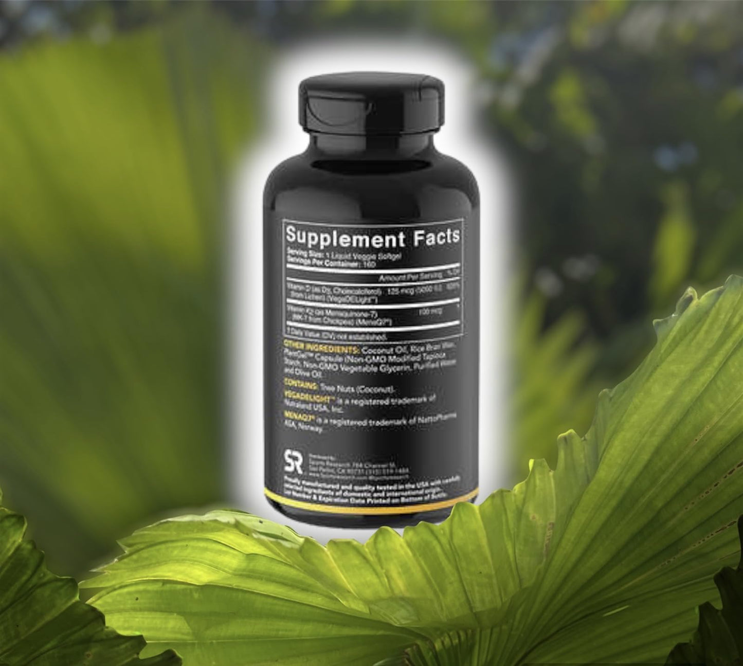 (Pack of 1) 160 Vegan Certified, Non GMO Liquid Softgels rozzunSports Research Vitamin - Maple Wellness Supplements