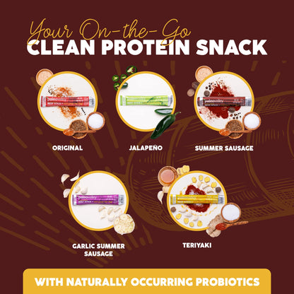 Paleovalley 100% Grass Fed Summer Sausage Beef Sticks - Delicious Gluten Free Beef Snack - High Protein Keto Friendly - Maple Wellness Supplements