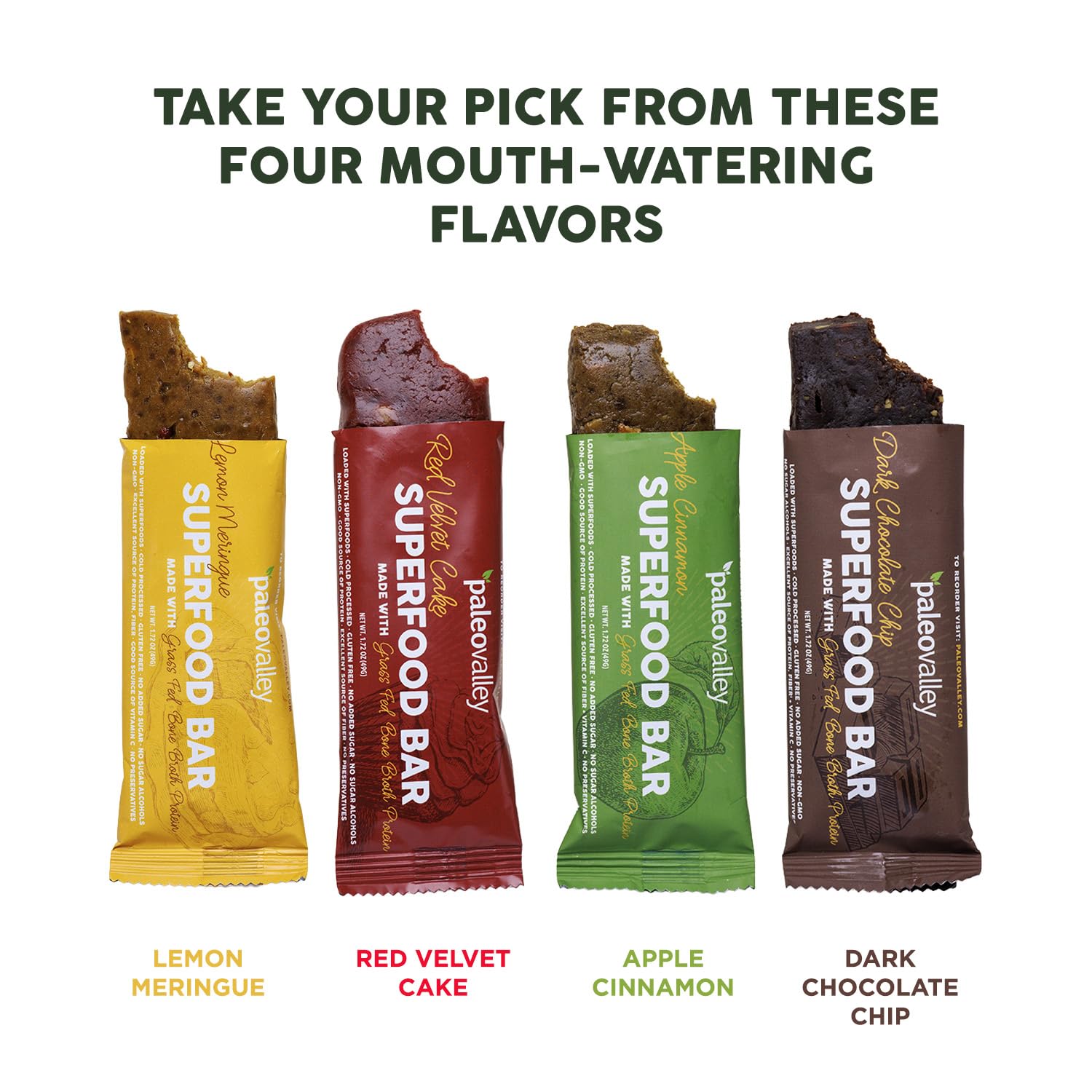 Paleovalley Superfood Bars – Apple Cinnamon– 10 Pack – 9g Protein per Bar – Gluten-Free, Grain-Free, Paleo, Non-GMO – On-the-Go Snack - Maple Wellness Supplements