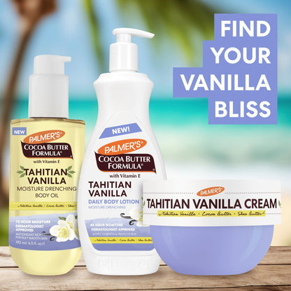 Palmer's Cocoa Butter Formula Body Oil, Moisture Drenching Tahitian Vanilla, 6.5 Oz, 72Hr Hydration with Shea Butter & Vitamin E for Softer Skin - Maple Wellness Supplements