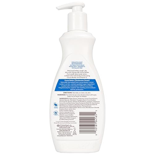 Palmer's Cocoa Butter Formula Daily Skin Therapy Cocoa Butter Body Lotion for Dry Skin, Hand & Body Moisturizer, Pump Bottle, 13.5 Oz (Pack of 1) - Maple Wellness Supplements