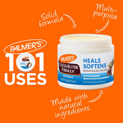Palmer's Cocoa Butter Formula Daily Skin Therapy Solid Lotion with Vitamin E, Body Moisturizer for Extremely Dry Skin - Maple Wellness Supplements