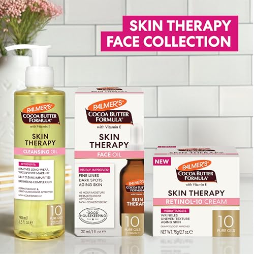 Palmer's Cocoa Butter Formula Moisturizing Skin Therapy Oil for Face with Vitamin E, C & 10 Pure Facial Oils Blend - Maple Wellness Supplements