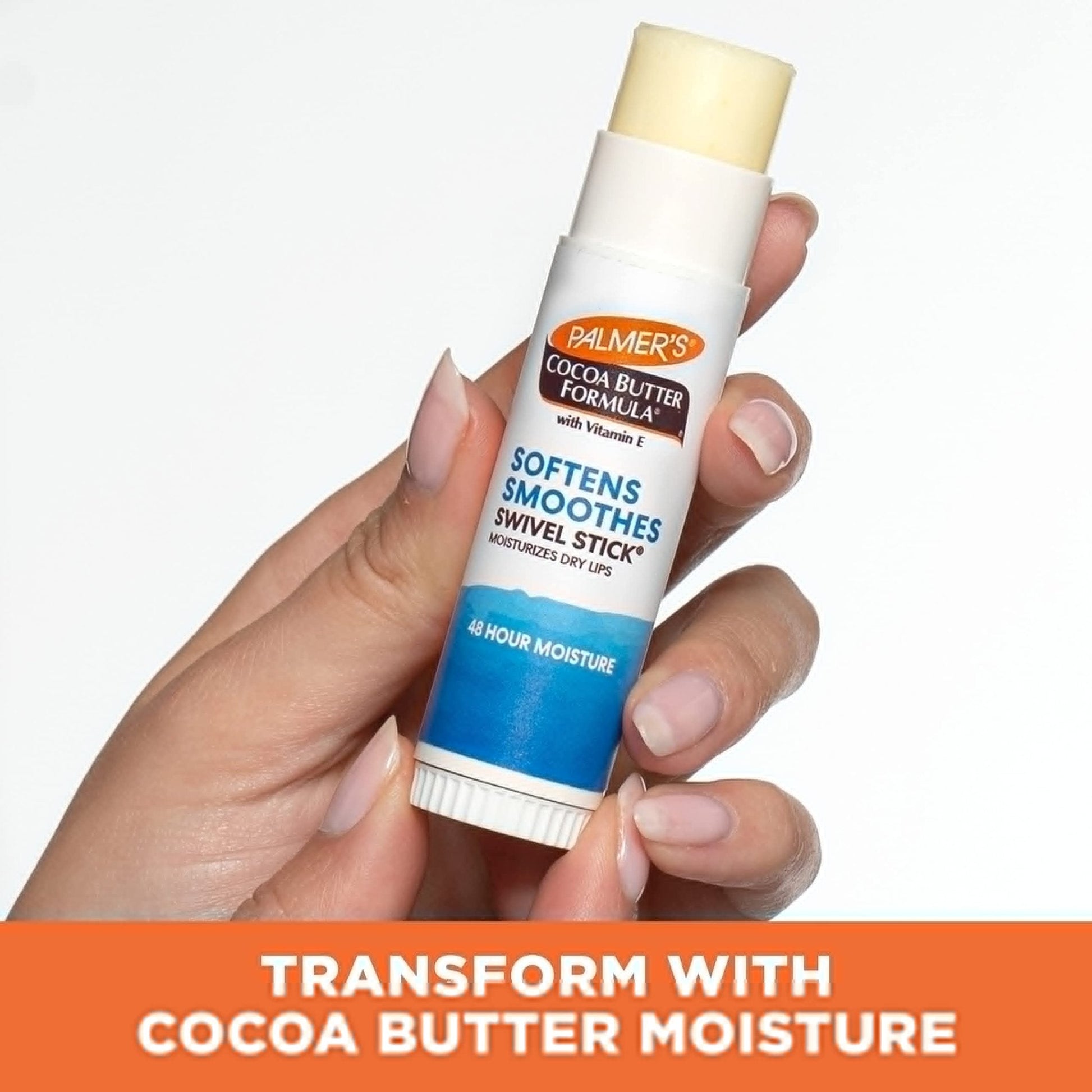 Palmer's Cocoa Butter Formula Moisturizing Swivel Stick with Vitamin E, Lip Balm for Valentine's Day, Face & Body Moisturizer Stick - Maple Wellness Supplements