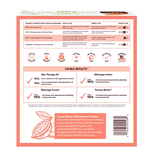 Palmer's Cocoa Butter Formula Pregnancy Skin Care Kit for Stretch Marks and Scars, Dermatologist Approved - Maple Wellness Supplements