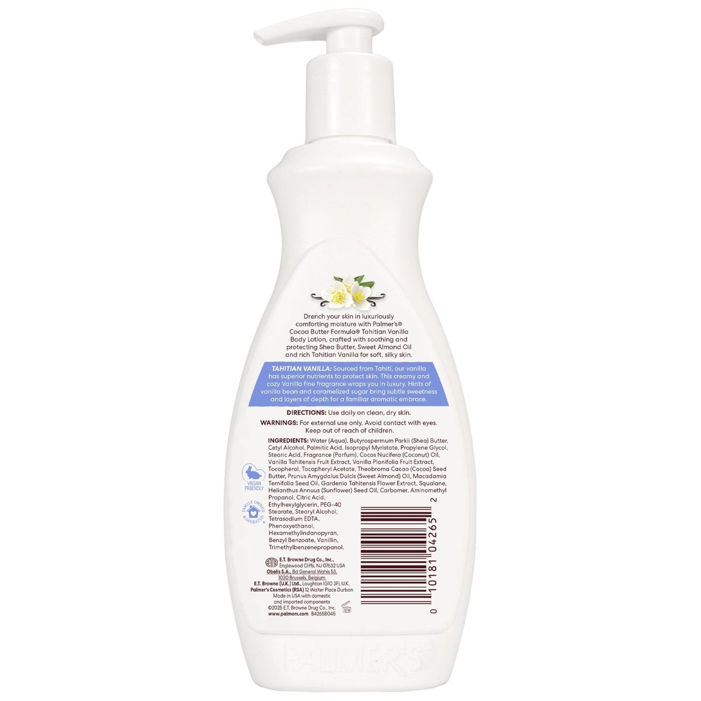 Palmer's Cocoa Butter Formula Tahitian Vanilla Body Lotion, 13.5 Oz, Daily Moisturizing Lotion for Dry Skin with Shea Butter & Vitamin E - Maple Wellness Supplements