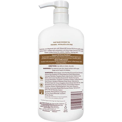 Palmer's Coconut Oil Formula Body Lotion for Dry Skin, Hand & Body Moisturizer with Green Coffee Extract & Vitamin E - Maple Wellness Supplements