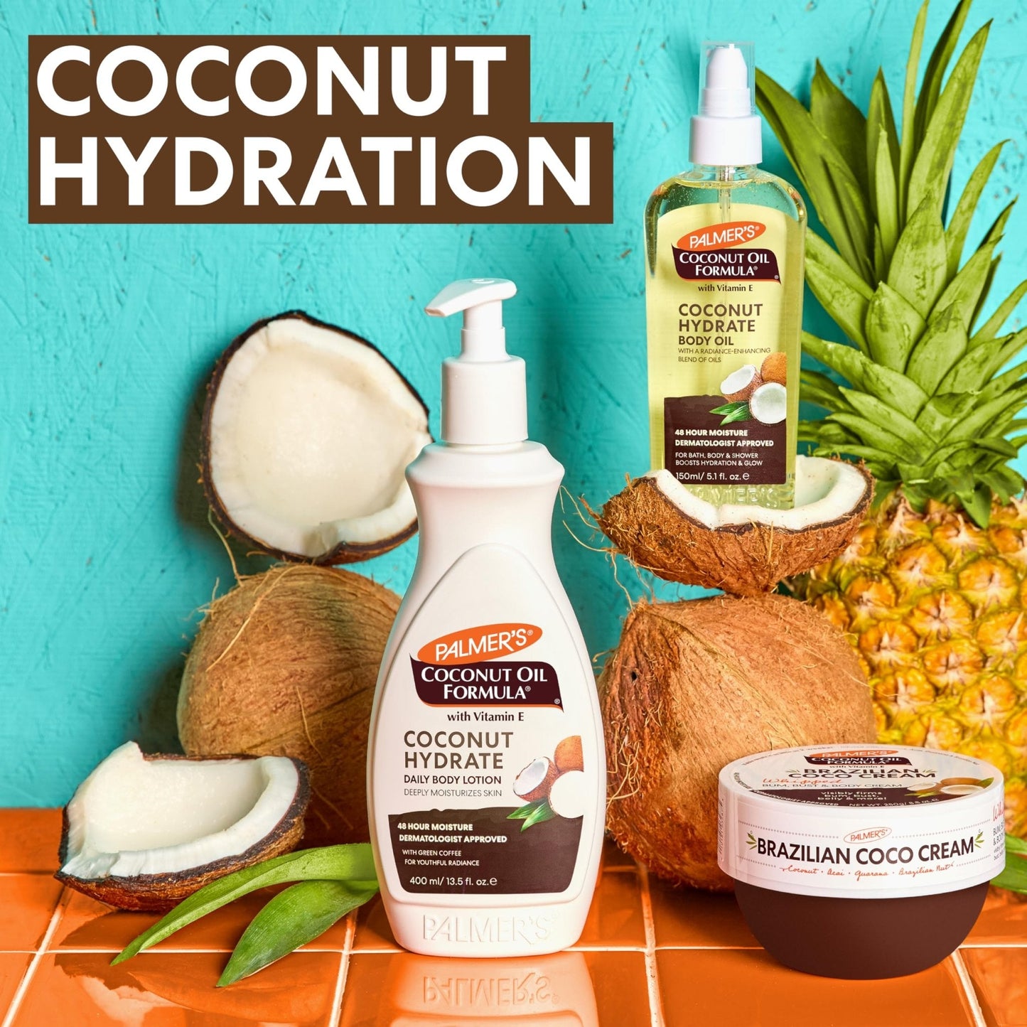 Palmer's Coconut Oil Formula Brazilian Coco Cream with Vitamin E, 8.8 Fl Oz, Whipped Bum - Maple Wellness Supplements