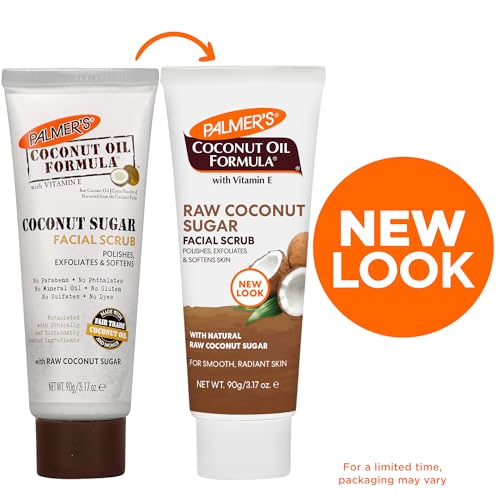 Palmer's Coconut Oil Formula Coconut Sugar Facial Scrub Exfoliator, Face Scrub to Gently - Maple Wellness Supplements