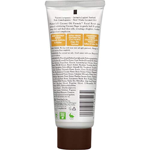 Palmer's Coconut Oil Formula Coconut Sugar Facial Scrub Exfoliator, Face Scrub to Gently - Maple Wellness Supplements