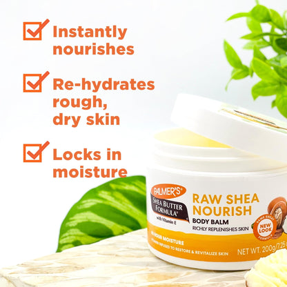 Palmer's Shea Butter Formula Raw African Shea Butter Balm, Nourishing Body Moisturizer - Maple Wellness Supplements