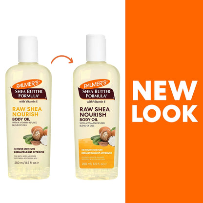 Palmer's Shea Formula Raw Shea Body Oil with Vitamin E, Deep Body Moisturizer to Soothe - Maple Wellness Supplements